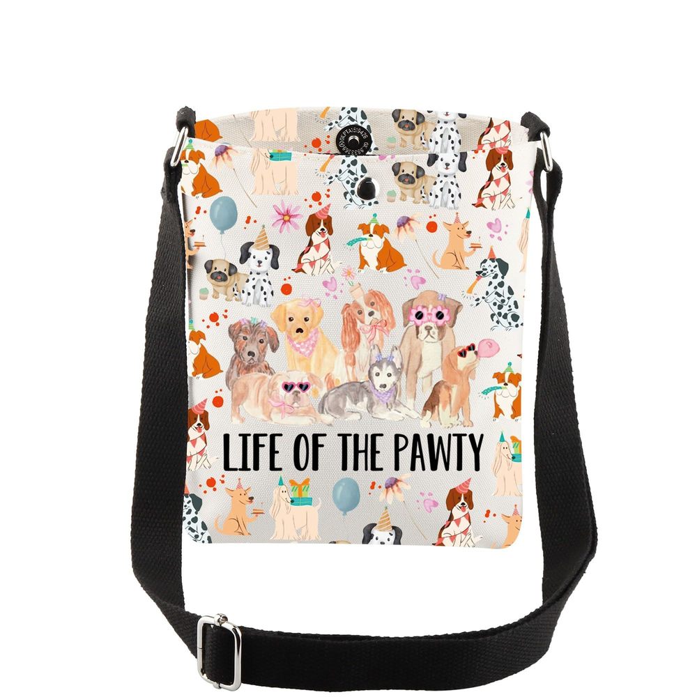 Dog Lover Gifts Life Of The Pawty Crossbody Bag Puy Birthday Present Doggy :v
